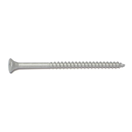 Deck Screw, #8 X 3 In, Steel, Flat Head, Square Drive, 450 PK